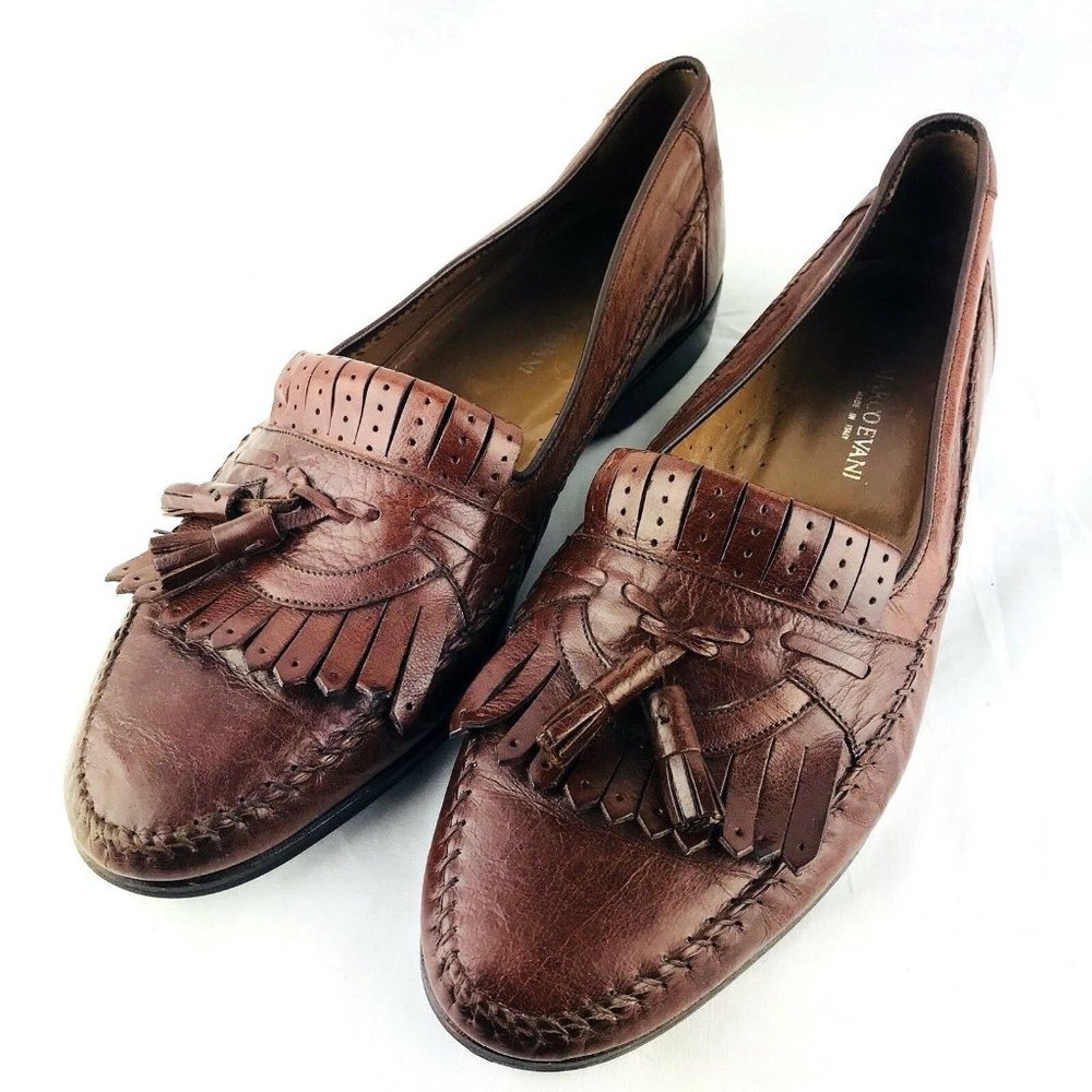 Marco Evani 11.5 Dress Shoes Mens 45 Tassel Loafer